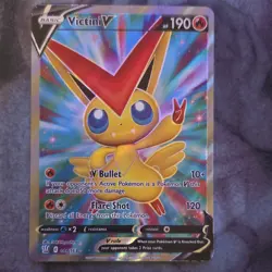 Pokemon Victini V 144/163 Ultra Rare Full Art Battle Styles 2021 Basic 190 HP - Image 1