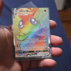 Pokemon Victini VMAX Secret Rare Full Art Holo 165/163 Swsh05 310HP - Image 1