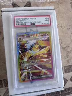 Pokemon Jolteon ex Sv: Prismatic Evolutions Special Illustration Rare PSA 9 - Image 2