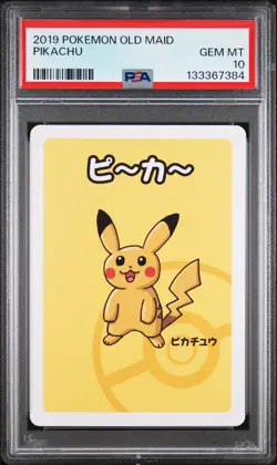 2019 POKEMON OLD MAID PIKACHU PSA 10 - Image 1