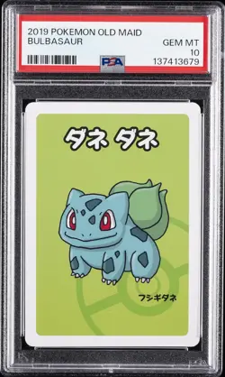 2019 POKEMON OLD MAID BULBASAUR PSA 10 - Image 1