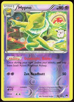 BREAKpoint Hypno 51/122 Rare Pokemon Reverse Holo NM/M - Image 1