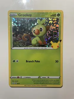 Pokemon Grookey 008/025 McDonald's 25th Anniversary Promo Holo Basic English - Image 1