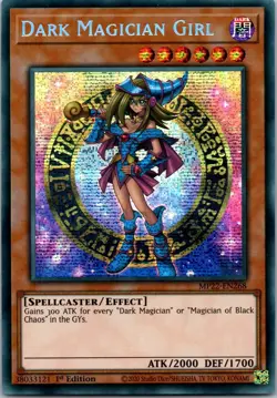 Yugioh Dark Magician Girl MP22-EN268 1st Edition Prismatic Secret Rare NM - Image 1