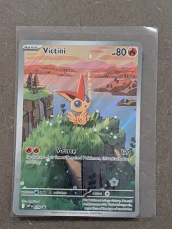 Pokemon Card 2025 Jumbo VICTINI Black Star Promo 208 Black Bolt White Flare LP - Image 1