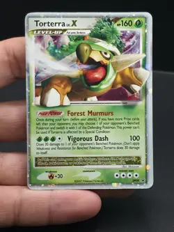 Pokemon TCG Torterra LV.X Black Star Promotional Holo Card DP09 - Image 2