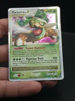 Pokemon TCG Torterra LV.X Black Star Promotional Holo Card DP09 - Image 3