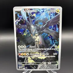 Pokemon N's Zekrom 031 Mega Evolution Promo Full Art Holo Card 130 HP English - Image 1