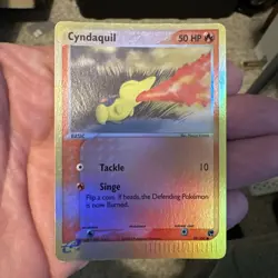 Cyndaquil 59/100 EX Sandstorm 2003 Reverse Holo e-Series Pokemon Card TCG - Image 1