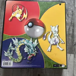 1999 Vintage Pokemon Card WOTC Folder Empty Album Binder Snorlax No Cards - Image 4