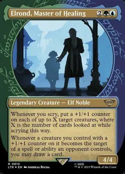 Elrond, Master of Healing - Showcase Light Play, English MtG - NM - Image 1