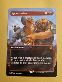 mtg Wilds of Eldraine: Enchanting Tales - Repercussion Borderless mythic rare - Image 1