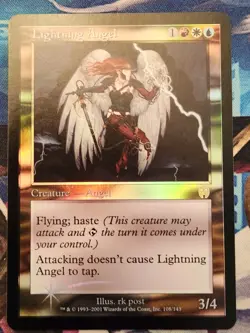 MTG Lightning Angel FOIL Apocalypse Magic the Gathering NM - Image 1