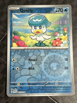 Quaxly 052/198 Scarlet & Violet Base Set Pokemon Reverse Holo NM - Image 1