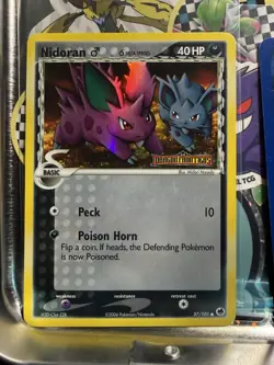 Pokemon TCG Nidoran Dragon Frontiers Reverse Holo Card 56/101 LP - Image 1