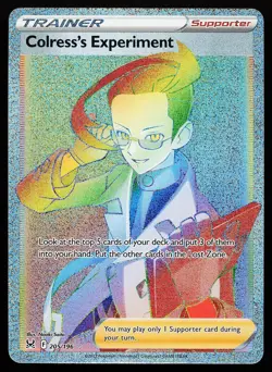 Colress's Experiment 205/196 Rainbow Rare Lost Origin Pokemon Card - Image 1