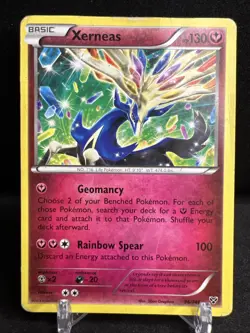 Pokemon Card Xerneas 96/146 XY Base Set Non Holo - Image 1