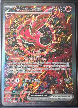 Oricorio ex 024 Phantasmal Flames Black Star Promo Full Art Pokemon TCG MT 🐦‍🔥 - Image 1