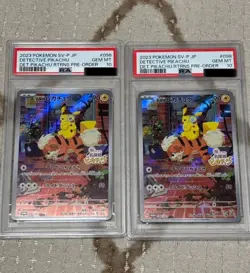 PSA 10 Pokemon Card Detective Pikachu 098/SV-P Japanese ×2 - Image 1