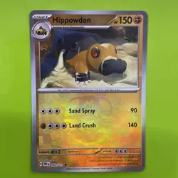 Pokemon Hippowdon 053/131 Sv: Prismatic Evolutions Master Ball Reverse Holo - Image 2
