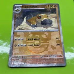 Pokemon Hippowdon 053/131 Sv: Prismatic Evolutions Master Ball Reverse Holo - Image 3