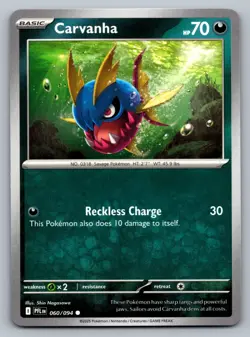 Pokemon TCG ME02: Phantasmal Flames Carvanha 060/094 - Image 1