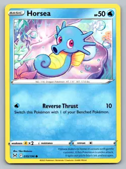 Pokemon TCG SWSH11: Lost Origin Horsea 035/196 - Image 1