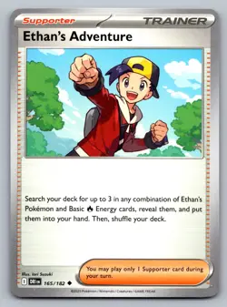 Pokemon TCG SV10: Destined Rivals Ethan's Adventure 165/182 - Image 1