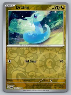Pokemon TCG SV03: Obsidian Flames Dratini 157/197 Reverse Holo - Image 1