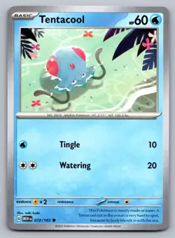 Pokemon TCG SV: Scarlet & Violet 151 Tentacool 072/165 - Image 1