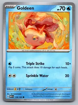 Pokemon TCG SV: Scarlet & Violet 151 Goldeen 118/165 - Image 1