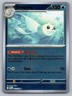 Pokemon TCG ME02: Phantasmal Flames Dewgong 022/094 Reverse Holo - Image 1