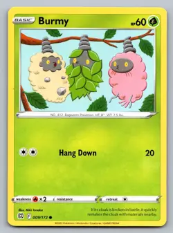 Pokemon TCG SWSH09: Brilliant Stars Burmy 009/172 - Image 1