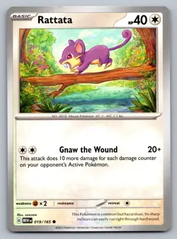 Pokemon TCG SV: Scarlet & Violet 151 Rattata 019/165 - Image 1