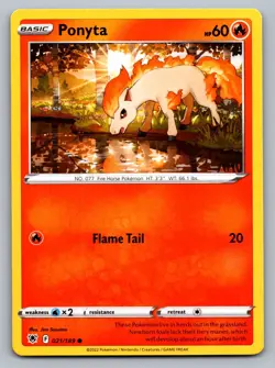 Pokemon TCG SWSH10: Astral Radiance Ponyta 021/189 - Image 1