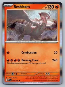 Pokemon TCG ME02: Phantasmal Flames Reshiram 017/094 - Image 1