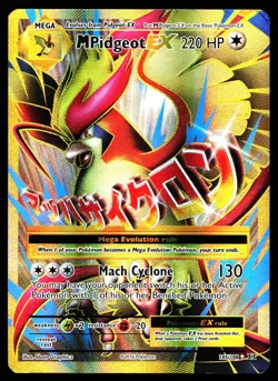M PIDGEOT EX 105/108 ULTRA RARE EVOLUTIONS POKEMON HOLO MP - Image 1