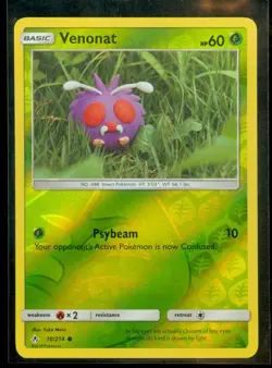 Pokemon VENONAT 10/214 Unbroken Bonds Rev Holo - MINT - Image 1