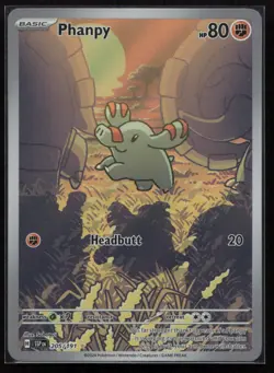 Phanpy 205/191 Illustration Rare Surging Sparks Pokemon Holo Near Mint - Image 1