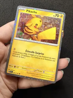 Carte Pokemon PIKACHU 051/162 Reverse EV5 Ecarlate et Violet HOLO - Neuf FR - Image 3
