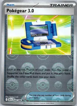 Pokegear 3.0 (Poke Ball Pattern) 084/086 Black Bolt Pokemon UC NM/M - Image 1