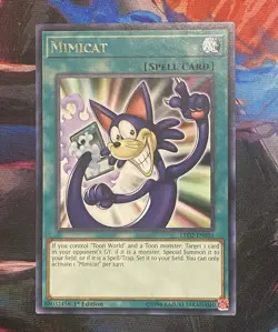Yu-Gi-Oh! TCG Mimicat LED2-EN051 1st Edition NM Condition - Image 1