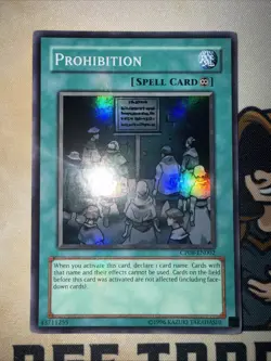 Prohibition - CP08-EN002 - Super Rare - Yugioh LP - Image 3