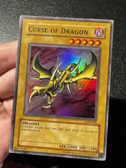 YuGiOh! Curse of Dragon LOB-066 Unlimited Super Rare LP - Image 3