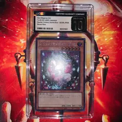Yugioh CGC Pristine 10 Japanese Dark Magician Girl Secret Rare - Image 1