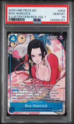 2025 ONE PIECE PROMOS ILLUSTRATION BOX VOL.1 #004 BOA HANCOCK PSA 10 - Image 1