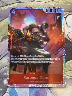 Roronoa Zoro ST21-015 - One Piece TCG Starter Deck EX: Gear 5 SR Foil NM - Image 1