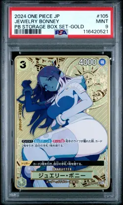 2024 ONE PIECE JP PB STORAGE BOX SET | GOLD #105 JEWELRY BONNEY PSA 9 - Image 1