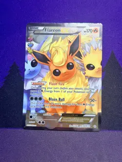 Flareon EX RC28/RC32 Generations Radiant Collection Full Art Holo Pokemon Card - Image 1