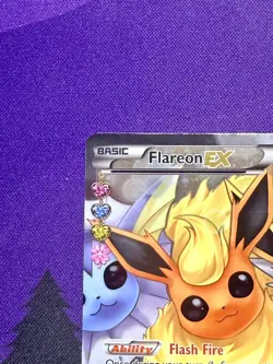 Flareon EX RC28/RC32 Generations Radiant Collection Full Art Holo Pokemon Card - Image 2